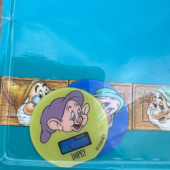 90's Disney Seven Dwarfs Watch - Interchangeable Lens - New - Picture 5 of 11